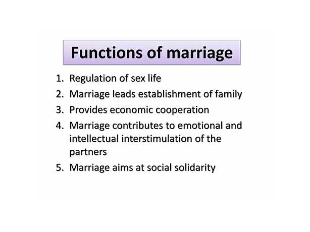 Functions of marriage in sociology slideshare