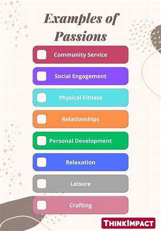 Greatest passion in life examples